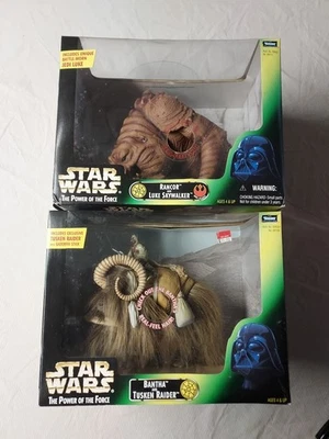 Star Wars POTF Rancor with Luke and Bantha with Tusken Raider 1998 NIB - Image 1 of 4