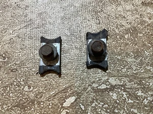 1970-1981 FIREBIRD CAMARO DOOR GLASS STOPS Pair With Hardware OEM. - Picture 1 of 1