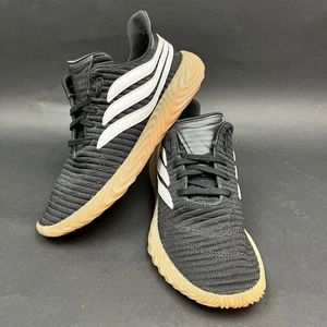 Adidas Sobakov Sneakers Men's 11.5 EU 46 AQ1135 Black Gum Running Shoes VGUC - Picture 1 of 12