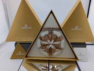 Swarovski Kristall ~**2014 GOLD SCHNEEFLOCKE STERN CHRISTMAS ORNAMENT**~SCS ~5059027 - Bild 1 von 10