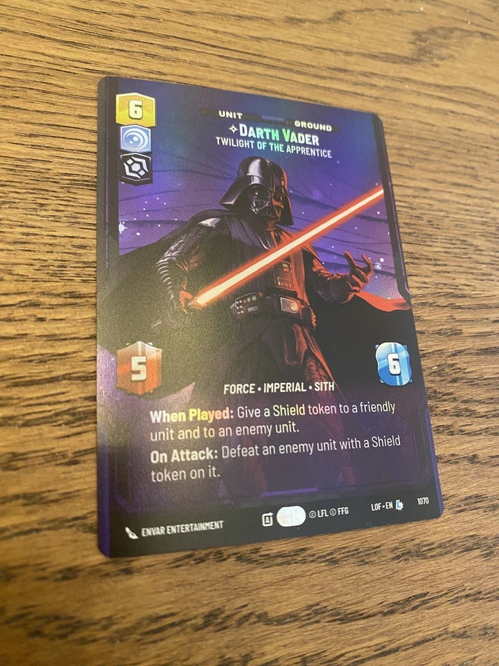 Star Wars Unlimited - Darth Vader (Prestige FOIL) - Legends Of The Force #1070 - Image 1 of 1