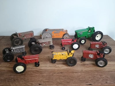 Vintage Diecast Tractors Lot Of 10 Tractors - Image 1 of 4