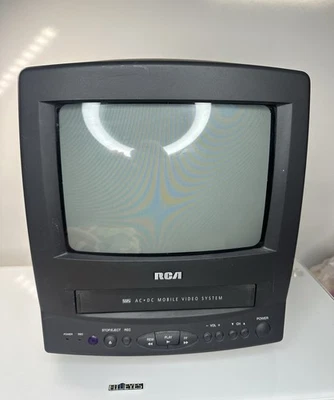 RCA 9" AC/DC Gaming TV/VCR Combo Retro CRT TV T09082 Untested No Power Cord - Image 1 of 4