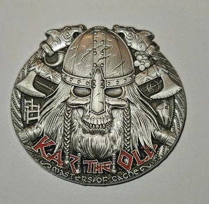 Unactivated Geocoin Kaz the Old Masters of Cache Viking - Photo 1/2