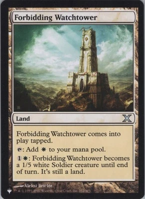 MTG Normal Forbidding Watchtower U The List Reprints 352/383 NM - Image 1 of 2