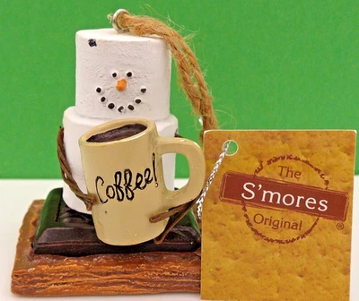 The Original S'mores Muñeco de Nieve COFFEE Amante Taza, Graham Cracker ORNAMENTO Navidad Foto 1 de 4