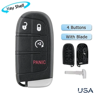 For 2017 2018 2019 2020 2021 Jeep Compass Remote Key Fob Shell Case M3N40821302 - Picture 1 of 7