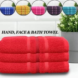 100% Egyptian Cotton Super Soft Towels 500gsm Combed Towel Hand Bath Sheet - Picture 1 of 15