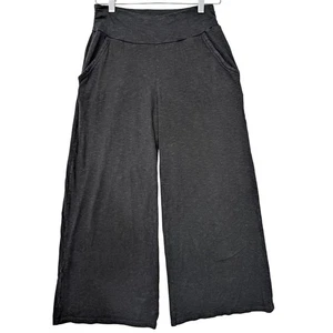 Toad & Co Wide Leg Cropped Pants Womens XS Black Pull On Casual Travel Boho - Picture 1 of 9