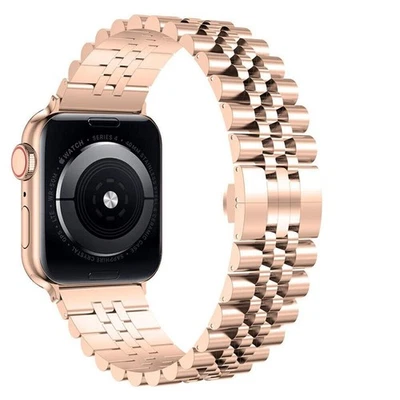 Correa de metal iWatch de acero inoxidable para Apple Watch Series 7 6 5 4 41/45 mm Foto 1 de 4