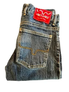 Kimes Ranch Jeans Wayne Button Fly Straight Leg Slim Mens Sz 28/32 Flaw - Picture 1 of 11