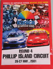 V8 Supercars Phillip Island 26 May Program Racing V8 2001 rare