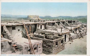 Vtg Postcard Pueblo of Acoma and mesa Encantada NM - Unposted - Picture 1 of 2