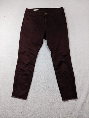 Kut From The Kloth Ankle Skinny Women 4 Burgundy Jean Mid Rise Crop Raw hem - Image 1 of 4