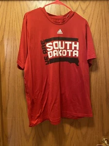 Adidas We Are South Dakota Red T Shirt Men’s XL - Picture 1 of 4