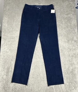 Pantalones chinos Charleston Khakis para hombre talla 35 sin dobladillo azul marino pana NUEVO - Imagen 1 de 10