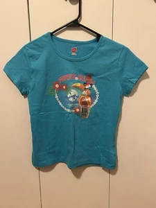 Hanes Blue Shirt With Graphic Design Parrot Island Girls Size 10/12 NWT! - Picture 1 of 4