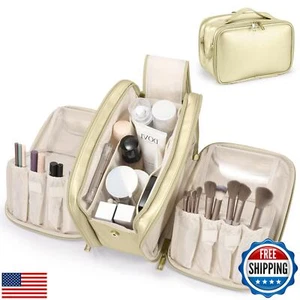 Travel Makeup Bag Women's Large Capacity Cosmetic Portable Organizer Large Op - Picture 1 of 5