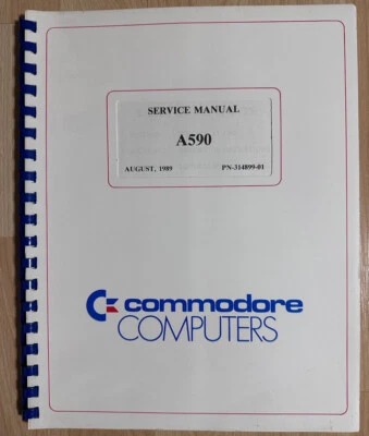 SERVICE MANUAL A590 Commodore Computers, Englisch - Bild 1 von 4