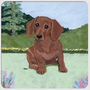 Sottobicchieri bassotto - Set di 4 rossi - Foto 1 di 1