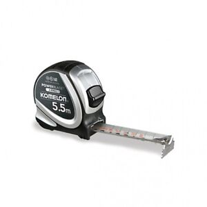  New Komelon Stainless POWERBLADE Tape Measure 5.5m-x-19mm-Rulers-KMC-27S-Tools 