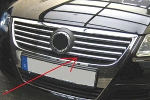 Listones de parrilla cromada para VW Passat 3C a partir del año 2006 (acero inoxidable) 8 piezas - Imagen 1 de 3