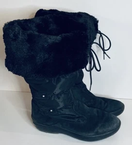 Pajar Women 9.5 Winter Boot Louisa Zip-up Alpine Faux Fur Cuff Waterproof - Picture 1 of 9
