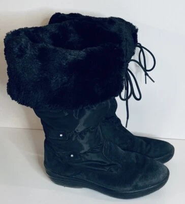 Pajar Mujer 9.5 Bota de Invierno Louisa Cremallera Alpina Imitación Piel Puño Impermeable Foto 1 de 4