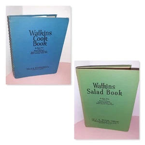 1930's Watkins Cook Books ~ Salad Cookbook J.R. Watkins Co. Spiral Binding HC - Imagen 1 de 22