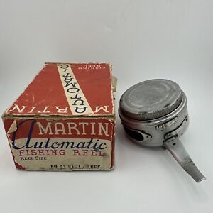 Vintage Martin #53 automatic fly Fishing reel, rare Tuff model, W / Original Box