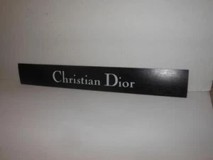 RARE AUTHENTIC CHRISTIAN DIOR NYLON STIFF STORE DISPLAY PANEL 22" X 3" - Picture 1 of 3