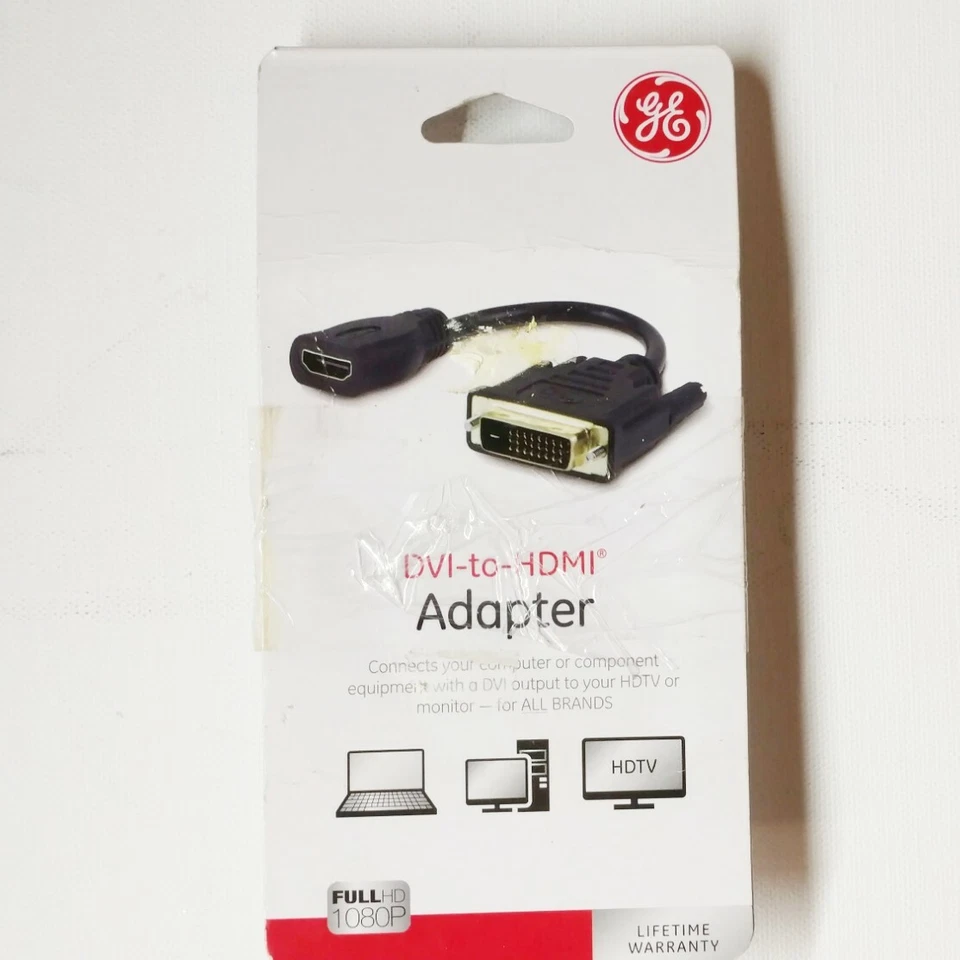 DVI to HDMI Adapter General Electric Full HD 1080P - Image 1 of 4