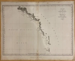 1798 La Perouse Chart of the North West Coast of America Boussole 1st Sheet - Picture 1 of 2
