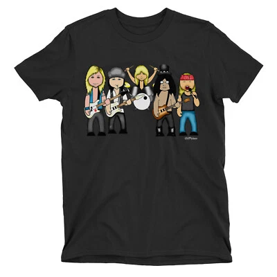 Kids Quality Cotton TShirt VIPwees Axe The Roses 80s Music Inspired Retro - Image 1 of 3