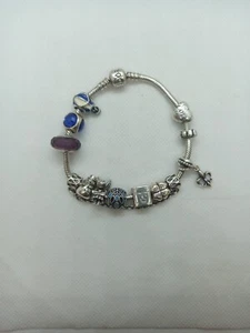 Bracciale Pandora Completo Di 13 Charms - Foto 1 di 14