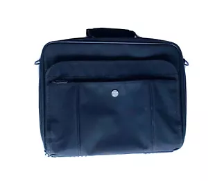 Targus Black Laptop Travel Briefcase Messenger Bag Missing Shoulder Strap - Picture 1 of 7
