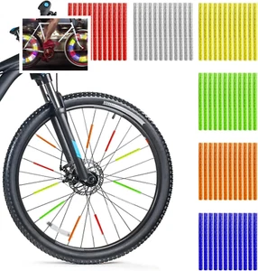 72 Reflektoren Fahrradspeichen 360 Sichtbarkeit Fahrrad Zubehör Speichenräder 6  - Bild 1 von 5