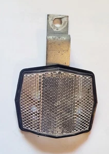 Bicycle Reflector w/ Bracket Sate Lite 117 BS 6102-2 No120 Clear Free Shipping - Picture 1 of 8
