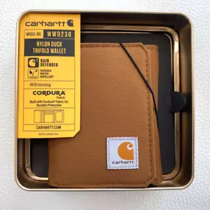 CARHARTT Nylon Duck Trifold Wallet Rain Defender Cordura RFID Retail Packaging - Picture 1 of 3