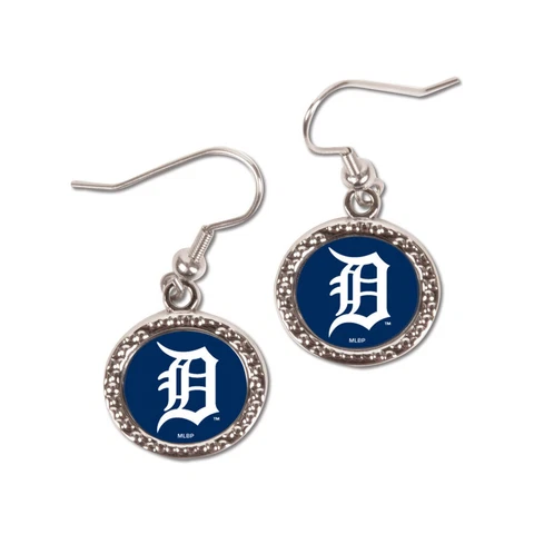 Detroit Tigers Round Earrings Cover