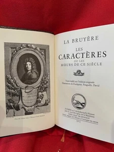LA BRUYERE - Les Caractères, ou les Mœurs de ce siècle. Bonnot, 1972, relié. - Picture 1 of 7