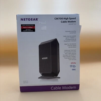 NETGEAR CM700 DOCSIS 3.0 Cable Modem With Power Cord. No Ethernet Included. Foto 1 de 4