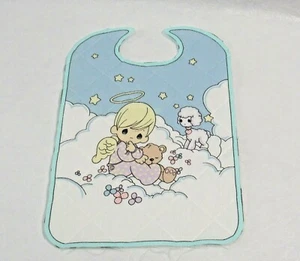 Babero acolchado Precious Moments panel de costura bebé niño - Imagen 1 de 4