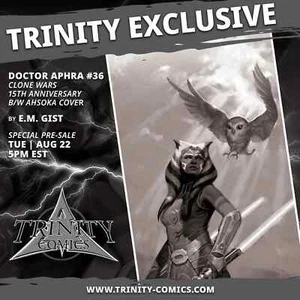 Star Wars Doctor Aphra #36 Clone Wars E.M Gist B&W Virgin ltd 777 pedido anticipado - Imagen 1 de 2