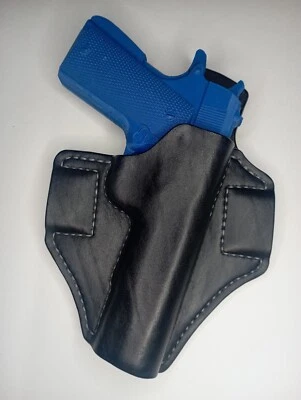 Leather OWB holster  for Colt 1911, Handmade, Pancake style 2 Slot, right hand - Image 1 of 4