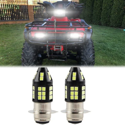 Kit faros LED H6M 6000K bombillas blancas para Honda Foreman 400 450 1997 1998-2004 Foto 1 de 4