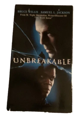 Unbreakable VHS Bruce Willis Samuel L Jackson Thriller PG-13 ** BUY 2 GET 2 FREE - Image 1 of 3