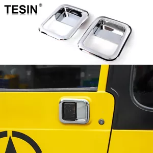Manija de puerta de coche exterior cromado ABS tazón calcomanía moldura para Jeep Wrangler TJ 1997-06 - Imagen 1 de 9