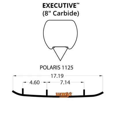 Corredores de carburo Woodys Executive Series Flat-Top para Polaris 550 INDY 2018-2022 Foto 1 de 2
