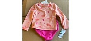Traje de baño Carters 2 piezas niñas 18M nuevo con etiquetas - Imagen 1 de 2
